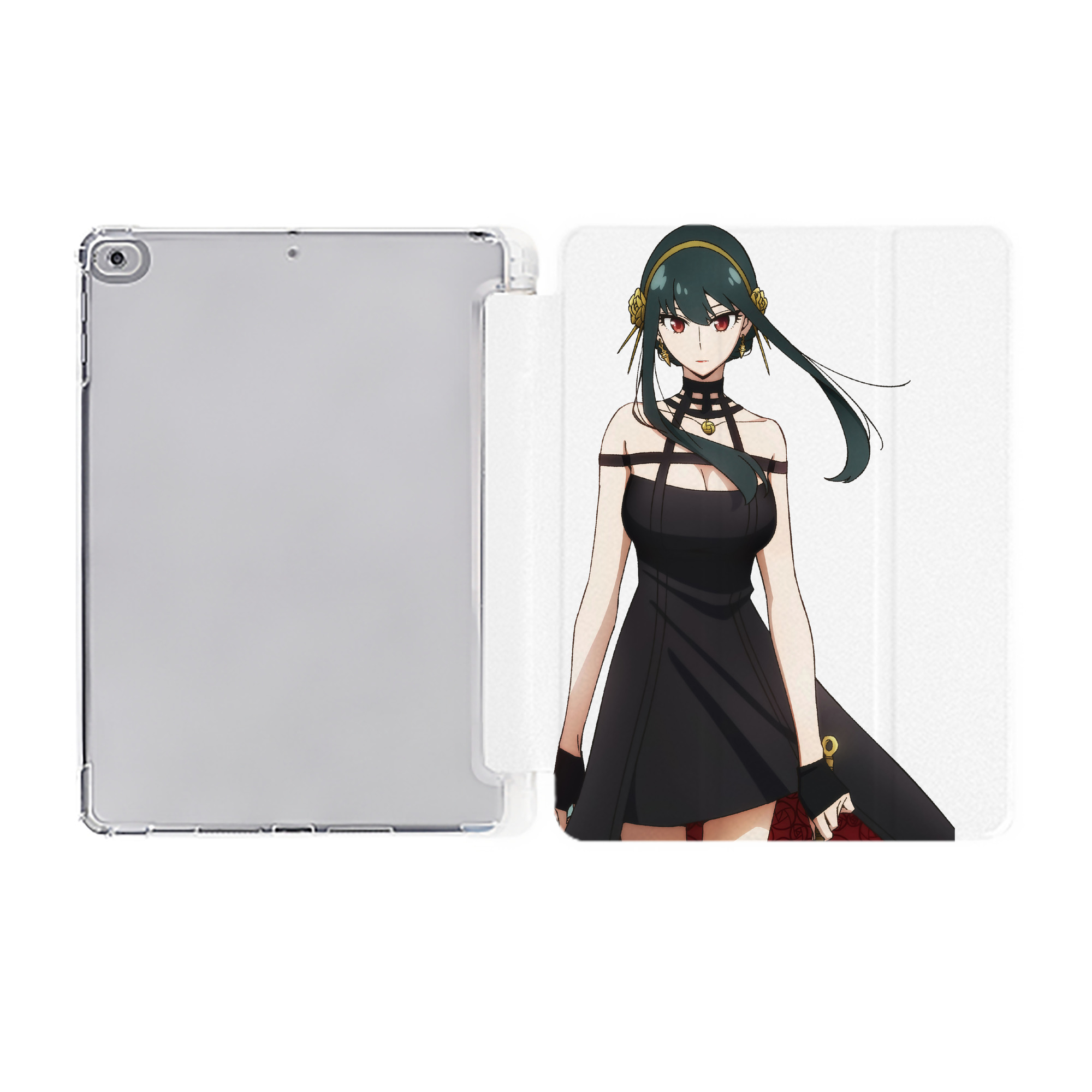 （画像用） SPY×FAMILY间谍家家酒 IPad ケース ペン収納付き 三つ折りスタンド PUレザー×シリコン 対応機種9.5/10.5/10.9インチ